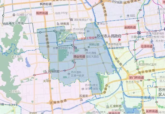 (狮山街道行政范围)