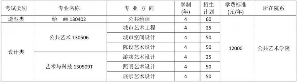 四川美術(shù)學院2019年本科招生公告 （一）