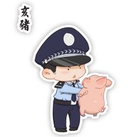 2019警界版十二生肖微信头像