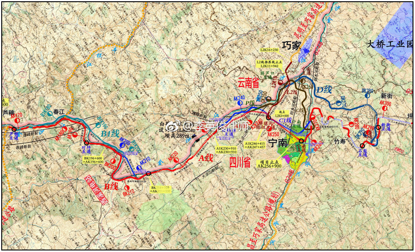 g4216线宜攀高速金阳至宁南段详细路线凉山州金阳布拖宁南县