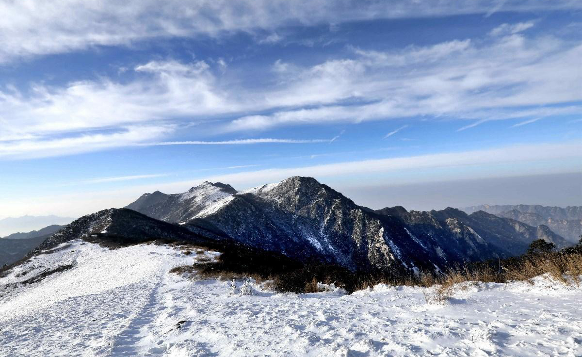 最近秦岭雪景美如"仙境,距西安这么近,你绝对没有见过!