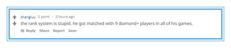 國外網友熱議mlxg定位黑鐵4: 太蠢了， 他每把匹配9個鑽石玩家！ 遊戲 第5張