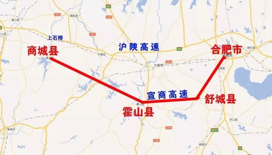 及河南的通车速度 宣商高速合肥至金寨至河南商城段 招标段路线情况