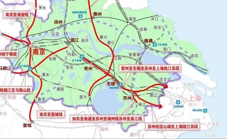 正式批复2000多亿常州无锡苏州上海将建城际铁路