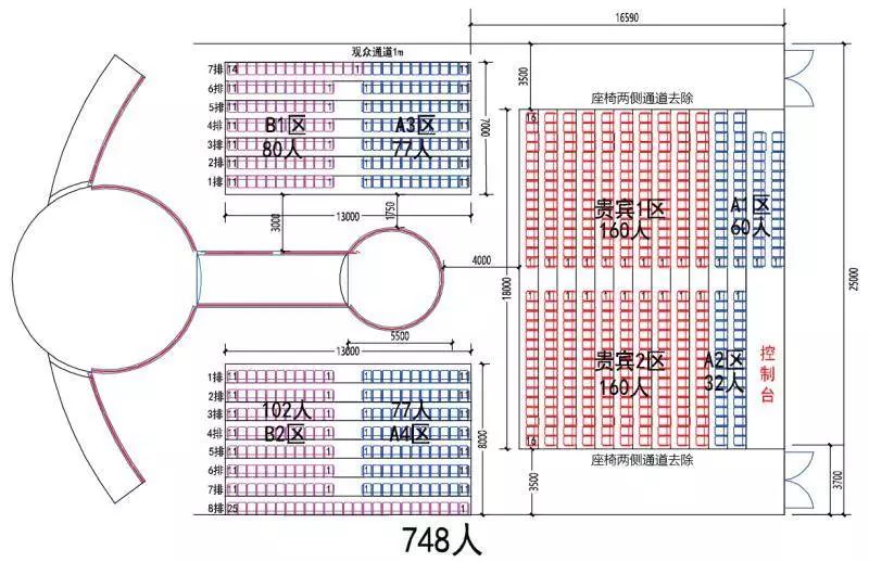 演出区域座位图