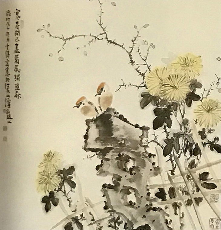 1 12 娄师白国画作品:笔墨丹青 何香凝国画作品:兰草 周涌泉国画作品