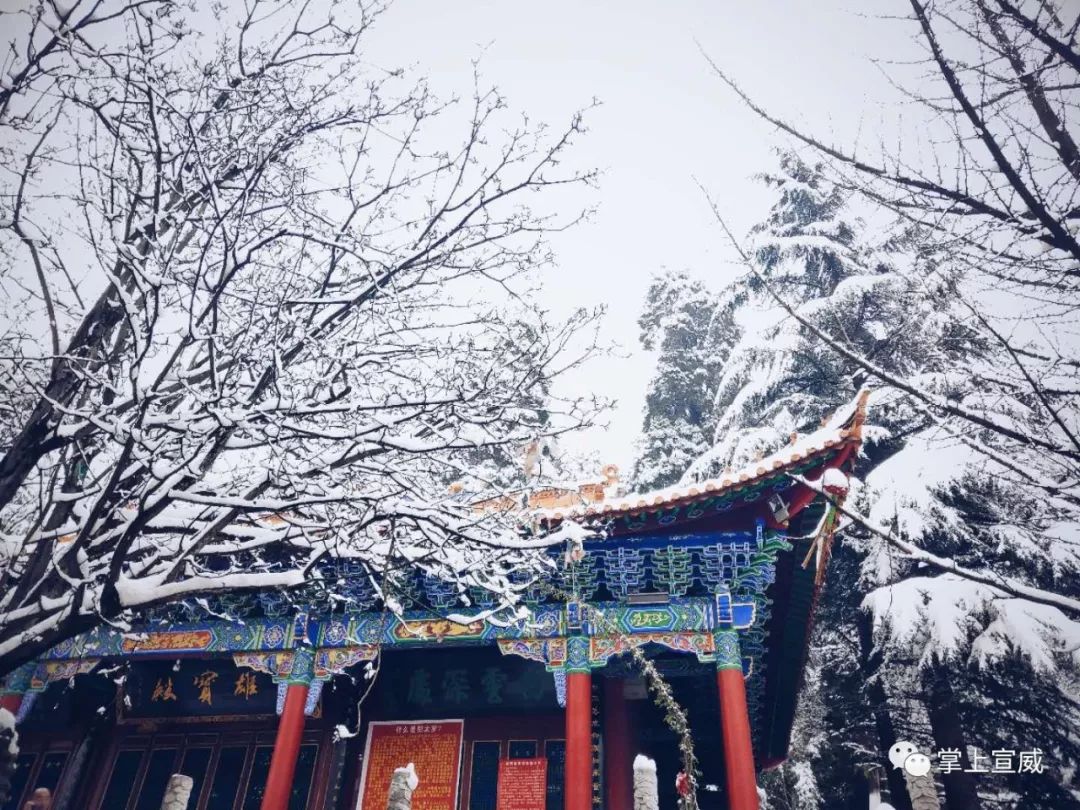 今年宣威最后一波雪景,美得不像话~_东山寺