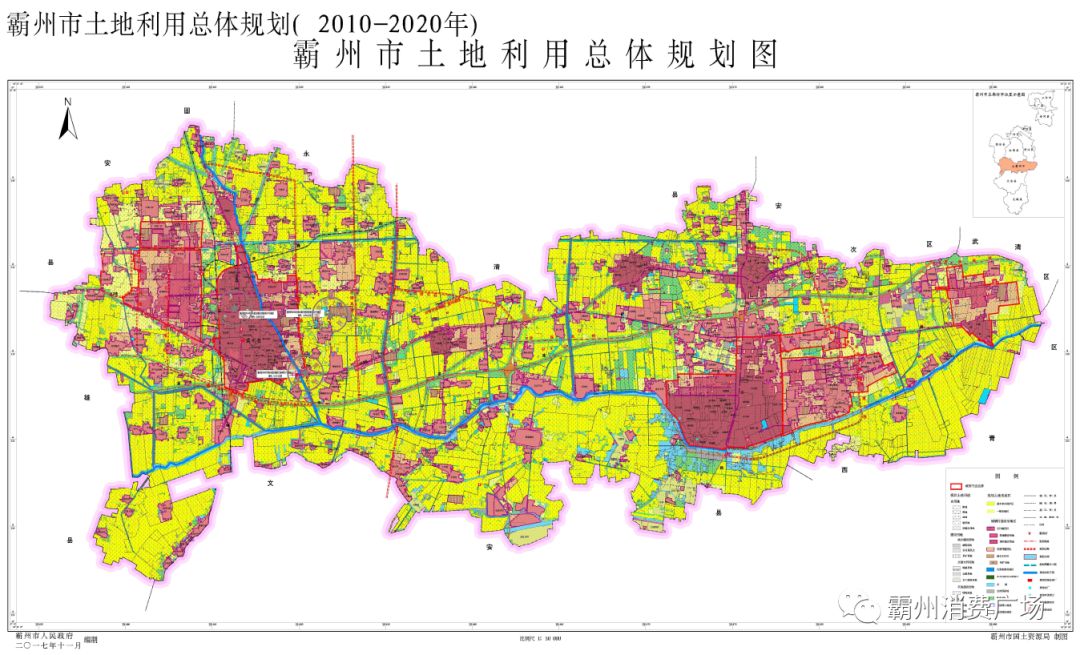 霸州市2018年第16批次建设用地标注申请用置的县级土地利用总体