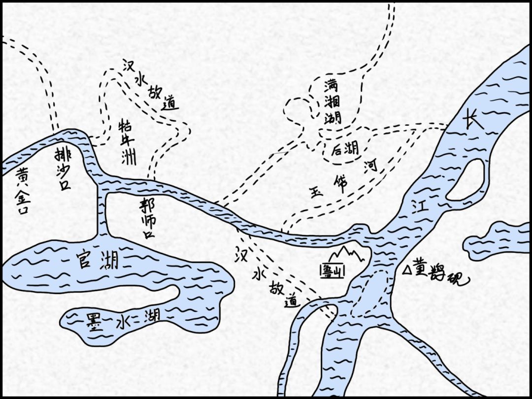 双城并立 成为长江沿岸的商业重镇 明代,汉水改道从龟山以北汇入长江