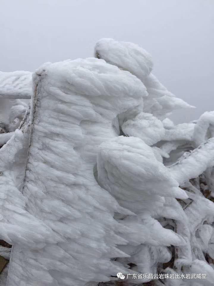 广东乐昌云岩每年这个时候都会有这么美极了冰雪风景!