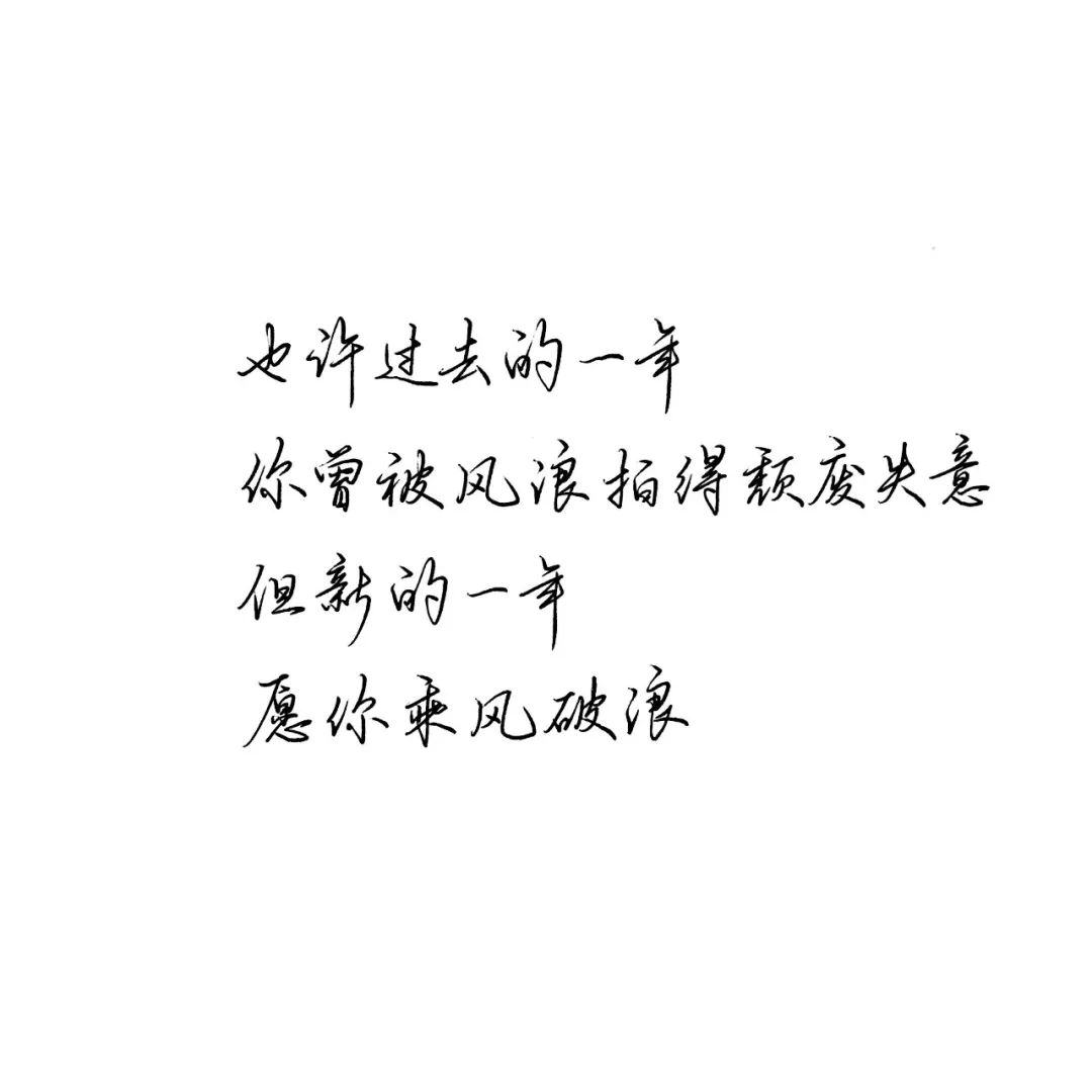 练字作业|新的一年,愿你乘风破浪.