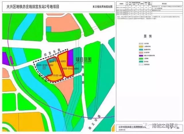 控规图区位图(四)大兴区地铁亦庄线旧宫东站2号地项目dx05-0102-6003