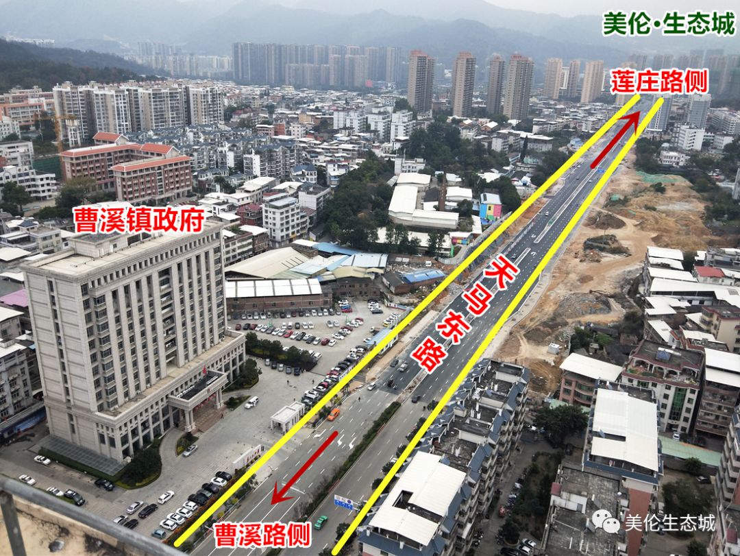 据了解,天马东路(莲庄南路至曹溪路)段道路已经实现通车.