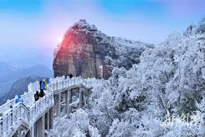 2018年的最后一场雪,把张家界变成了"东北,把天门山更是变成了"雪国"