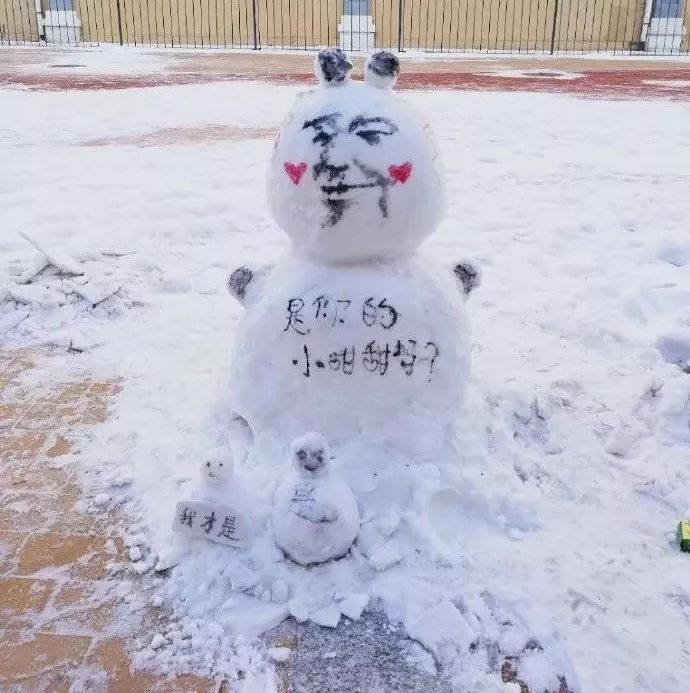 这是什么鬼畜表情▽看来这个雪人的求生欲很强啊▽虽然你是断臂,但