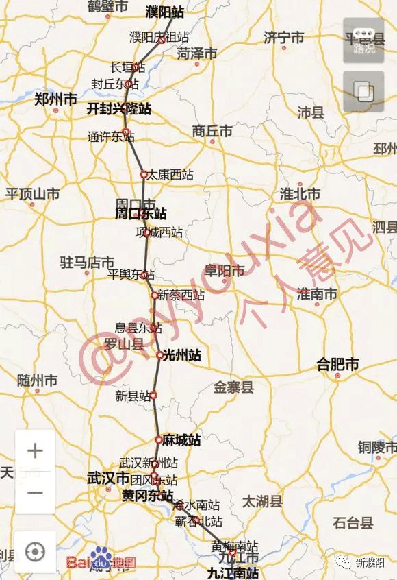濮阳市民重磅建议,有关濮阳高铁:建议省里与湖北合作形成濮九高铁