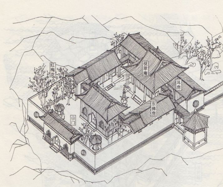 神还原 | 红楼梦建筑手绘_大观园