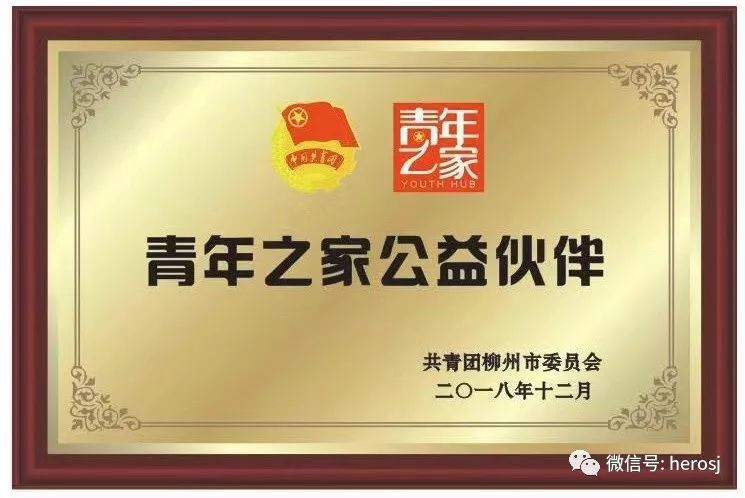 晚会现场,共青团柳州市委员会张扬副书记为学校颁发了"青年之家公益