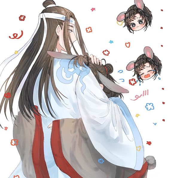 《魔道祖师》当魏无羡变成"小女孩",蓝忘机是如何带娃