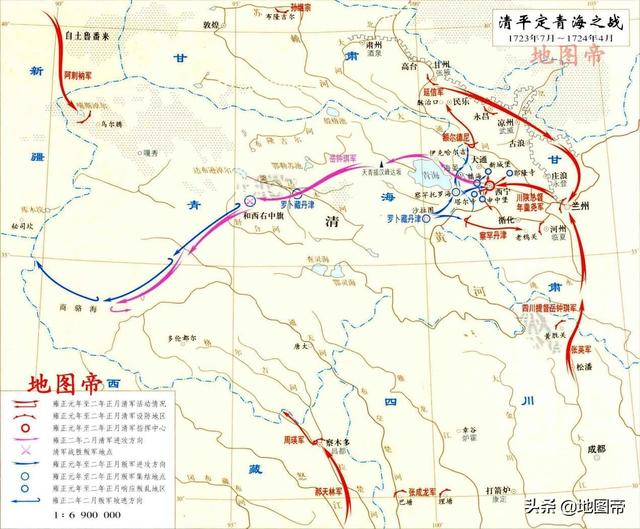 清朝平定青海之战，罗卜藏丹津如何逃过5000骑兵追击的？