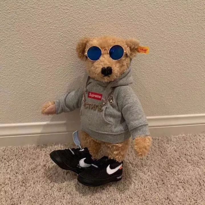 supreme x steiff box logo bear