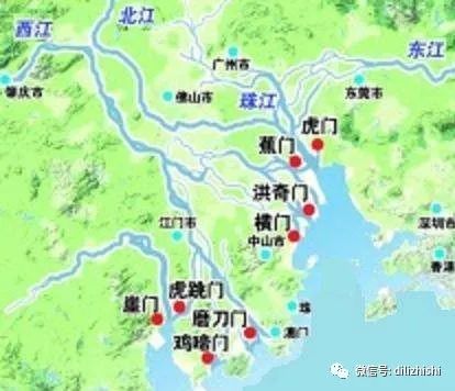 珠江"三江汇集,八口入海"的水系特征,与其自然地理环境密不可分.