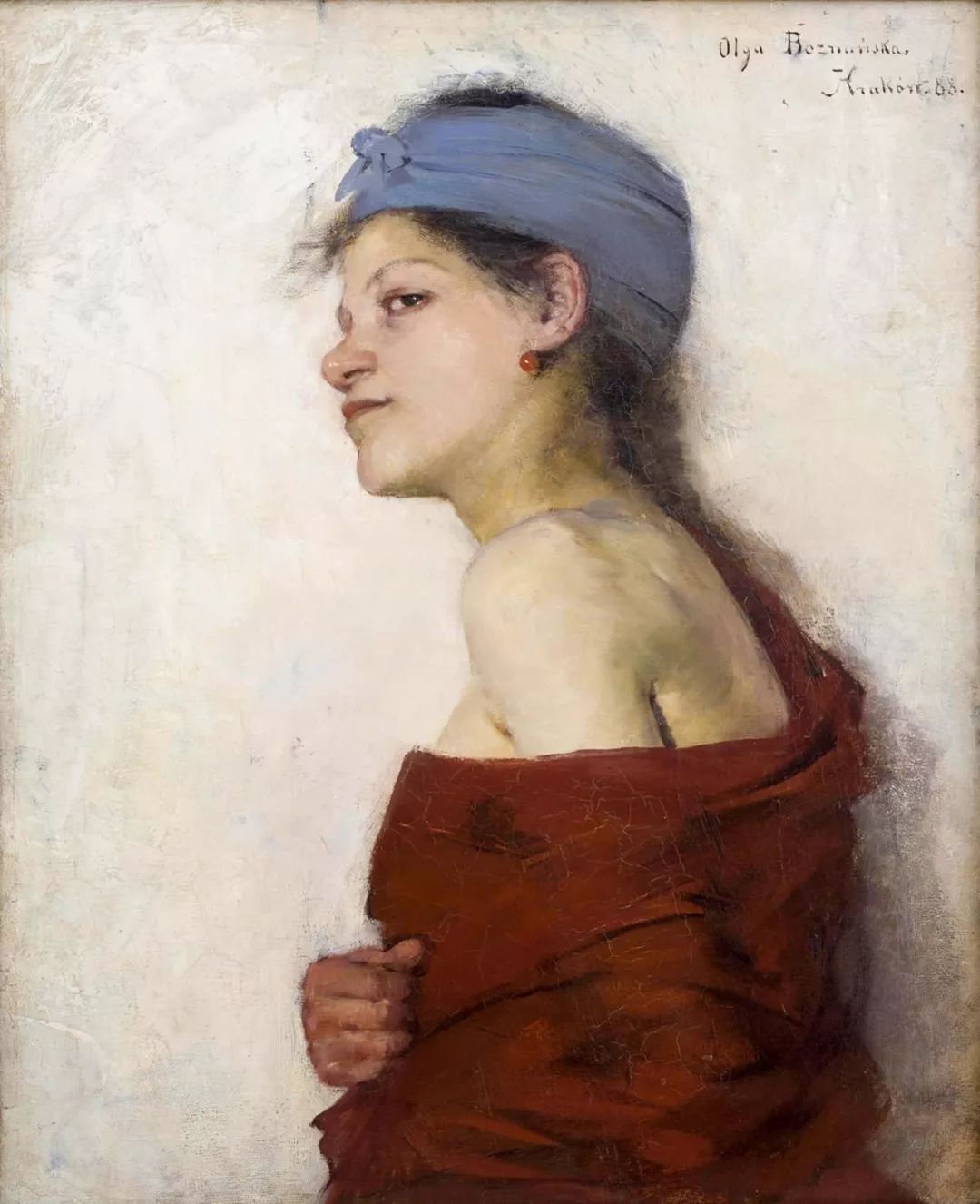 olgaboznańska |《女人自画像》|1888   油画   华沙国家博物馆