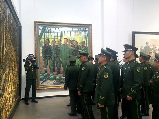 与改革同行 展时代风采——武警部队第三届美术书法摄影作品展在京开幕
