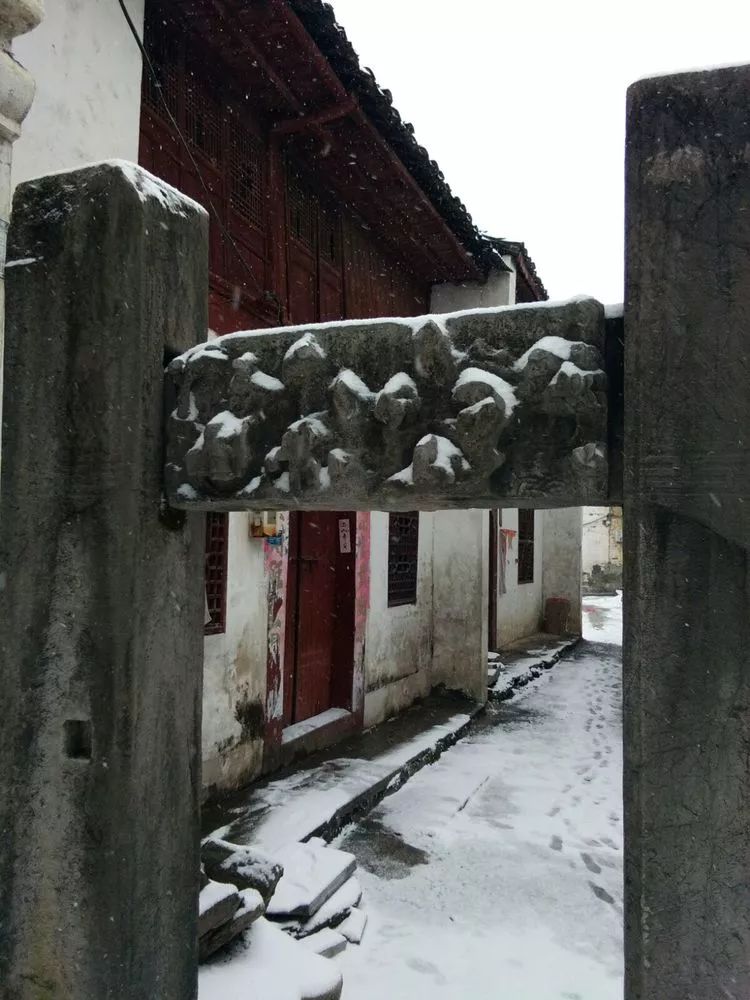 聂市古镇的这场雪下得不一般