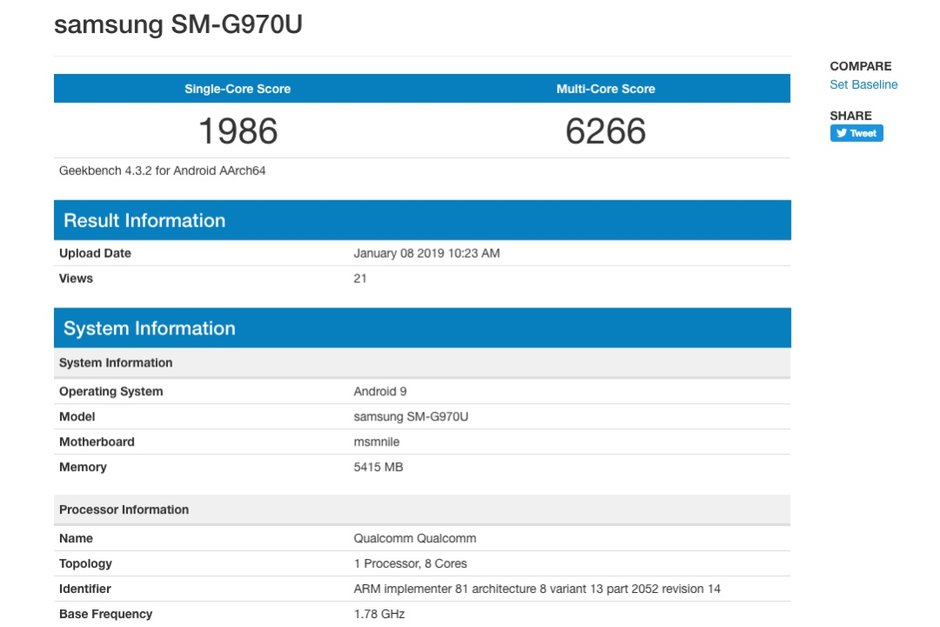 Geek基準數據顯示三星Galaxy S10 Lite搭載最先進的處理器 科技 第2張