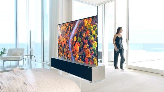 將整台電視能「卷」到桌內？LG可卷曲OLED電視正式發布 科技 第1張