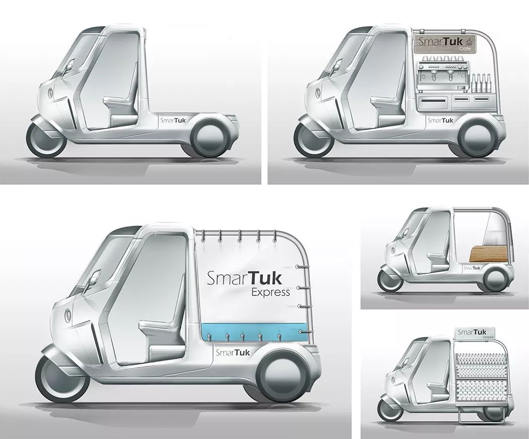 the tuk tuk of tomorrow—物流快递三轮车设计