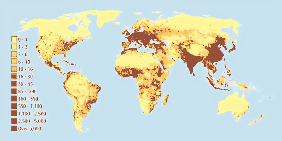 全球人口密度_全球人口分布密度(3)