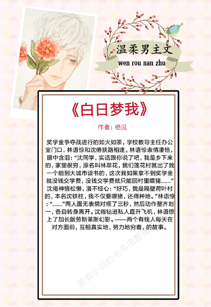 1,书名:《白日梦我》 作者:栖见