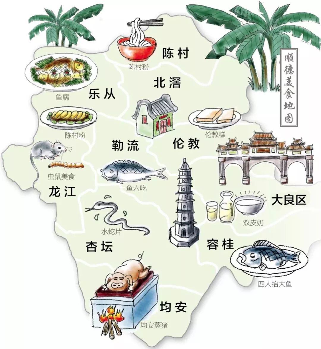 (顺德美食地图)