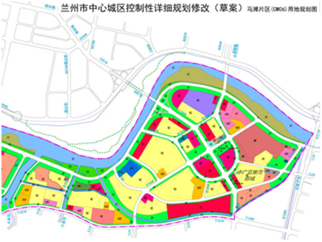 (马滩片区用地规划图)