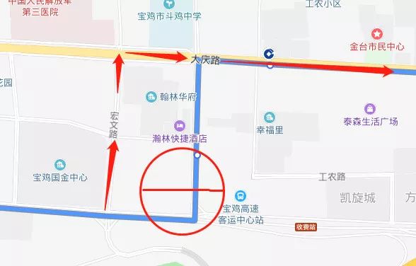 今天起宝鸡这趟公交车路线延伸新增三对站点票价不变