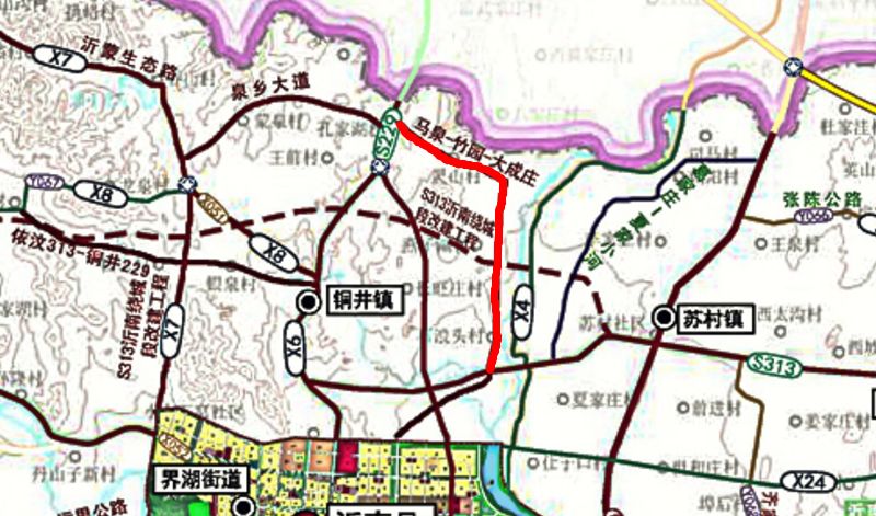 ⑥铜井马泉229省道-界湖竹园313省道(12公里) 马牧池红卫汶河大桥