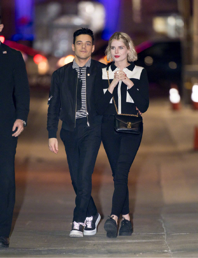《黑客軍團》拉米 馬雷克Rami Malek和女友Lucy洛杉磯街拍