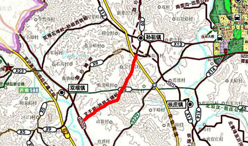 ④快速路-王家坊庄-青驼小湖-205国道(公里)