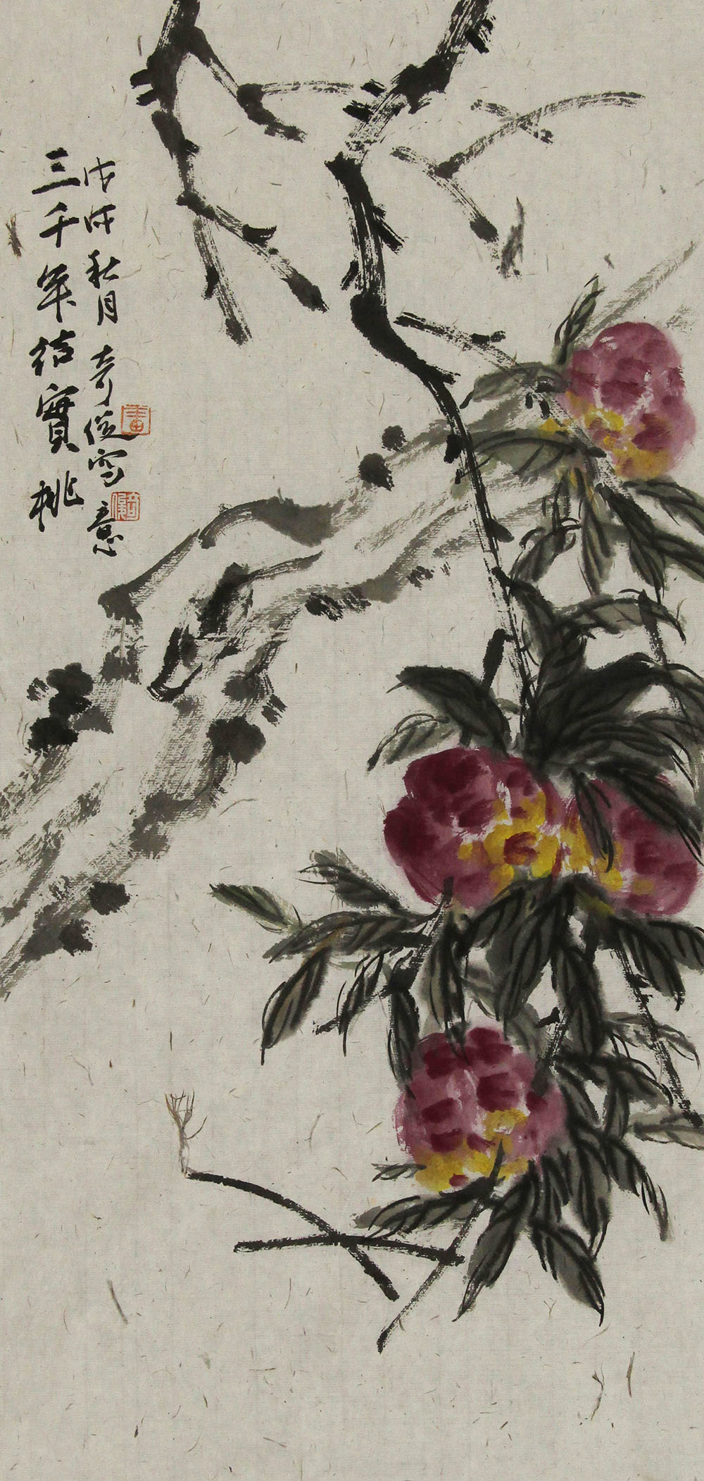 雷奇俊花鸟画作品赏析:构图精美,墨彩淋漓,留白考究