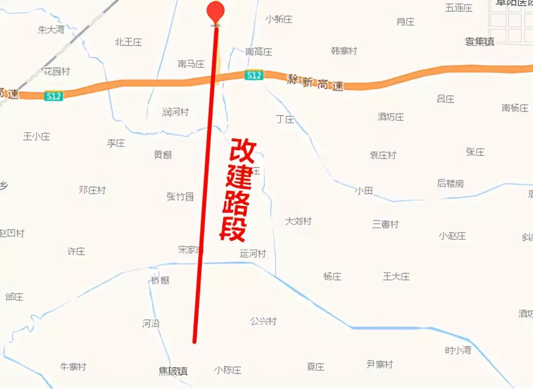 阜王路高速口要改建 s252颍州双郢至阜南焦陂段改建工程 项目起点位于