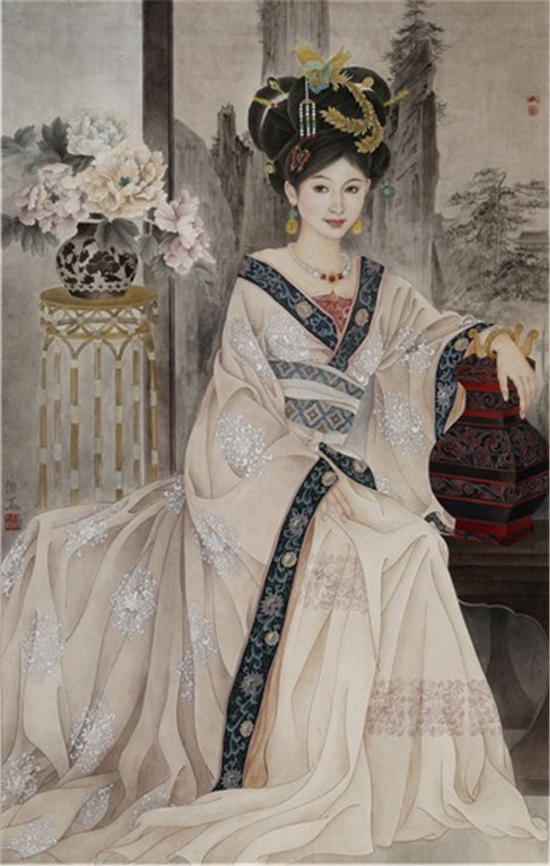 李柏玉 《沉鱼落雁》 133cmx85cm