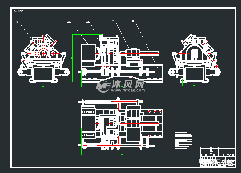 【精品图纸】双尾轴五刀精密自动车床设计