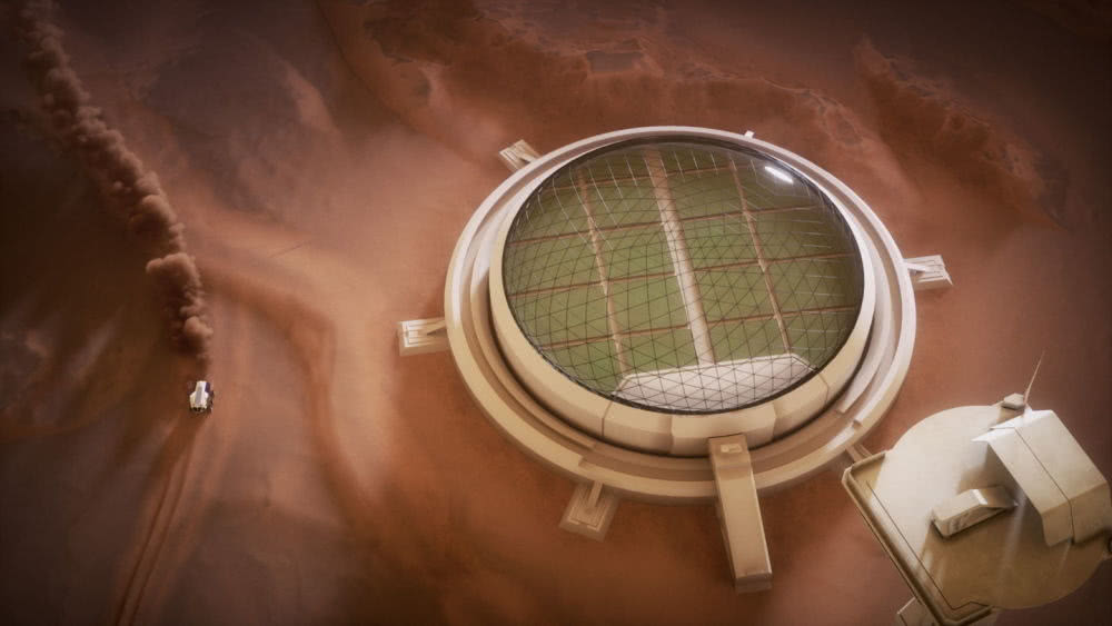 悬赏百万求火星基地设计图未来火星基地原来长这样