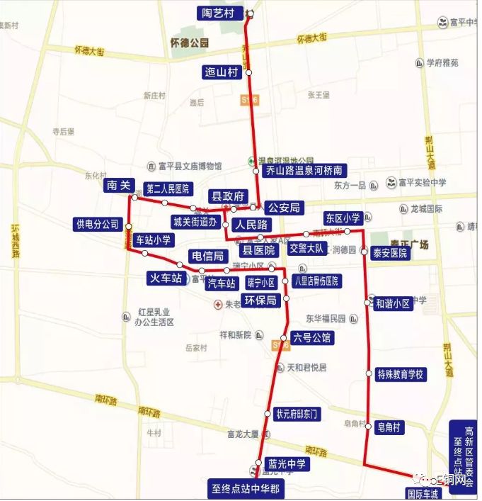 富平县城市公交开通1路a线,1路b线,2路城市_陶艺村图片