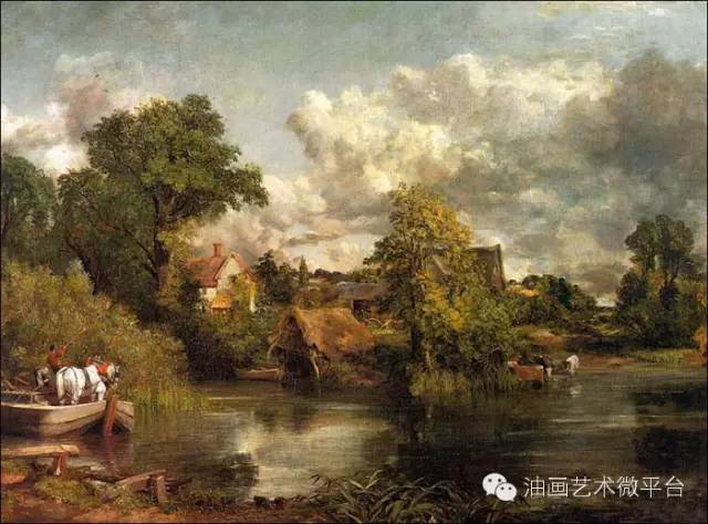 世界名画:英国风景画大师康斯太勃尔作品