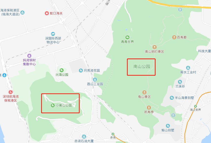 距离南山公园特别近