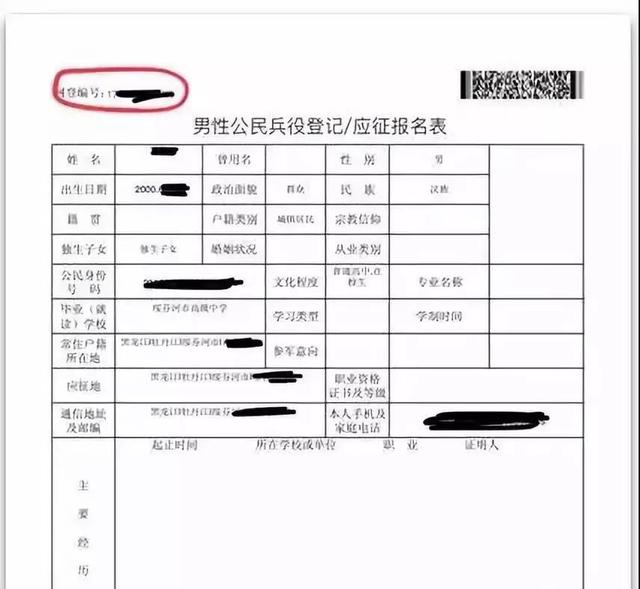 他的户籍被备注"拒服兵役"永久字样