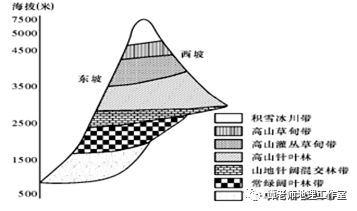 山体垂直带谱的赏析(附考点设计,关注 分享有惊喜)